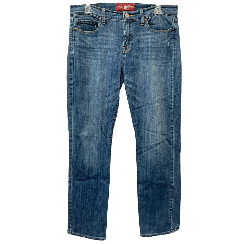 Lucky Brand Womens Size 12 31 Sofia Straight Ankle Jeans Blue Denim